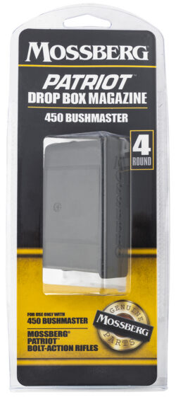 Mossberg 95037 Drop Box Magazine Patriot 4rd 450 Bushmaster Bolt Action Black