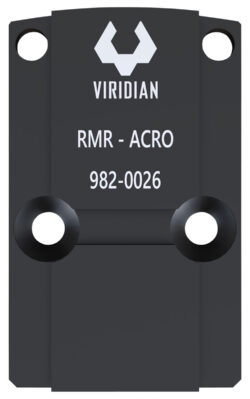 Viridian 9820026 RFX45 RMR Mounting Adapter  Black Anodized