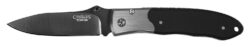Camillus 18671 Pristine  3" Folding Drop Point Plain Black VG-10 Carbonitride Titanium Blade, Black/Silver G10/SS Handle
