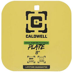 Caldwell 4002878   8" Rimfire/Handgun Yellow AR500 Steel Gong 1/4" Thick