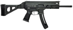 Grand Power 197892004817 TR22 Stribog 22 LR 25+1 10" Black Threaded Barrel, Black Hardcoat Anodize Receiver w/Picatinny Rail, Black SB Tactical Brace, Black Polymer Grip, Ambidextrous