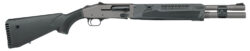 Mossberg 85170 940 Pro 12 Gauge 7+1 18.50" Tungsten Gray Cerakote Barrel, Tungsten Gray Cerakote Aluminum Drilled & Tapped Receiver, Black Fixed Synthetic Stock