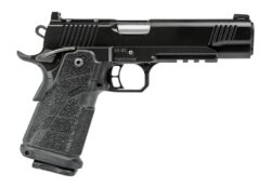 Kimber Mfg, Inc 3600302 DS Warrior 9mm Luger 20+1 5" Matte Stainless Barrel, KimPro Black Optic Cut/Serrated Slide, Black Stainless Steel Frame w/Beavertail & Picatinny Rail, Black Carbon Fiber Grip,