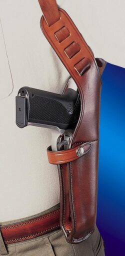 Bianchi Model X15 Shoulder Holster 4"-5" Right Hand Plain Tan Cross Draw